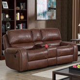 Walter Love Seat Model Cm6950Br-Lv-Reclined By Furniture Of America